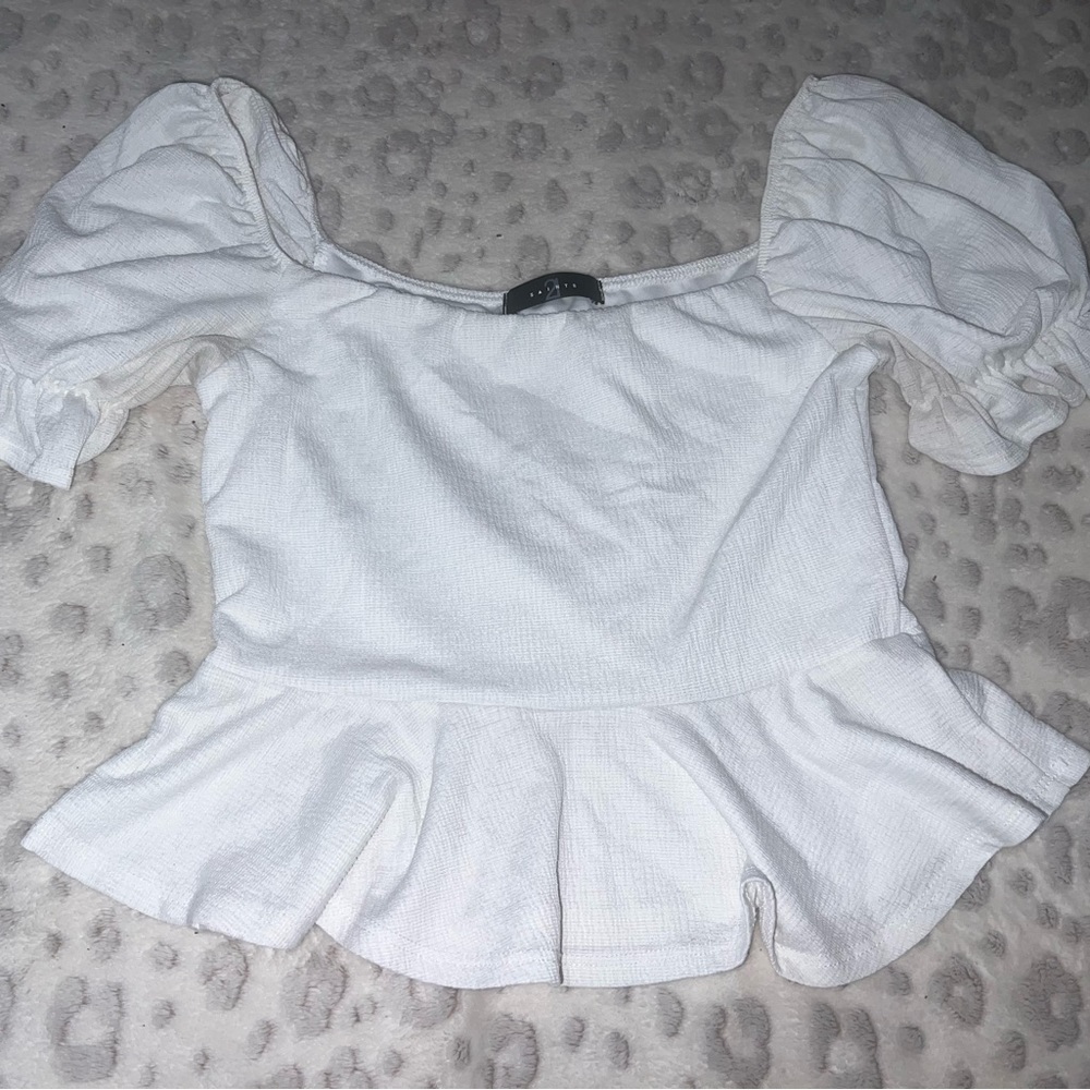 White babydoll top